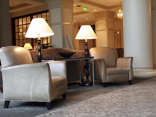 hotel lobby leather chairs
